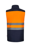 Colete soft shell bicolor de alta visibilidade