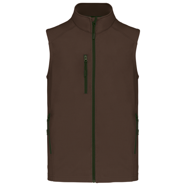 Colete softshell de homem-Chocolate-XS-RAG-Tailors-Fardas-e-Uniformes-Vestuario-Pro