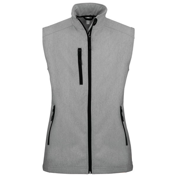 Colete softshell de senhora-Cinzento Mesclado-M-RAG-Tailors-Fardas-e-Uniformes-Vestuario-Pro