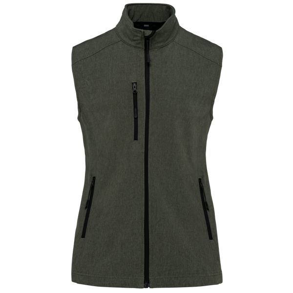 Colete softshell de senhora-Verde Mesclado-M-RAG-Tailors-Fardas-e-Uniformes-Vestuario-Pro