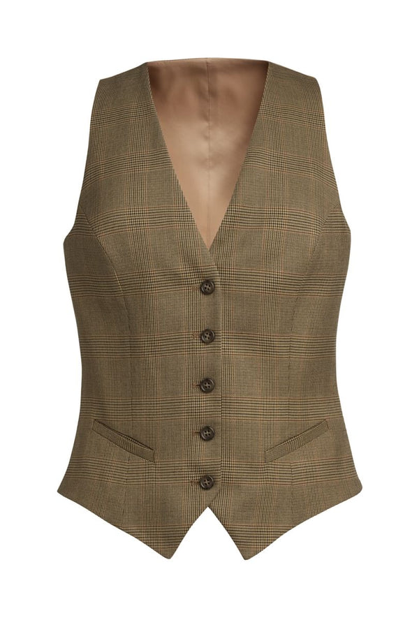 Colete xadrez Olivia-Green Chk-XS (XSM)-RAG-Tailors-Fardas-e-Uniformes-Vestuario-Pro