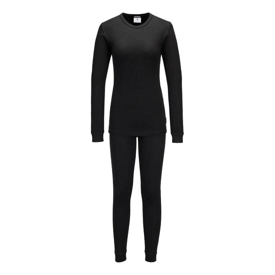 Conjunto de roupa interior térmica para mulher-Preto-XS-RAG-Tailors-Fardas-e-Uniformes-Vestuario-Pro