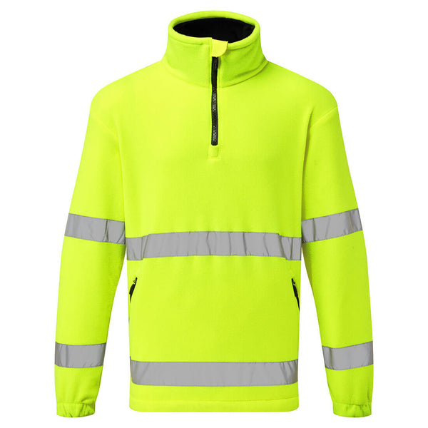 Corta-Vento Hi-Vis Fleece 1/2-Amarelo-S-RAG-Tailors-Fardas-e-Uniformes-Vestuario-Pro