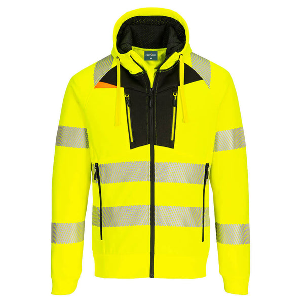 DX4 Hi-Vis Hoodie-Amarelo/Preto-S-RAG-Tailors-Fardas-e-Uniformes-Vestuario-Pro