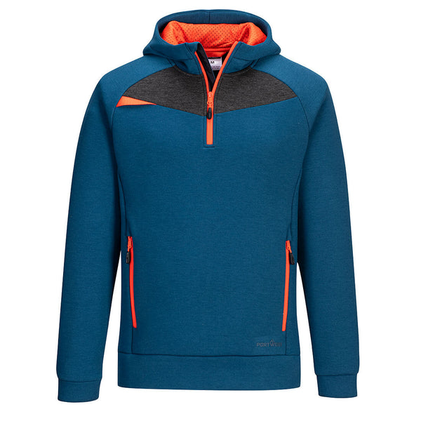 DX4 Quarter Zip Hoodie-Azul Metro-S-RAG-Tailors-Fardas-e-Uniformes-Vestuario-Pro