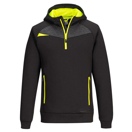 DX4 Quarter Zip Hoodie-Preto-S-RAG-Tailors-Fardas-e-Uniformes-Vestuario-Pro