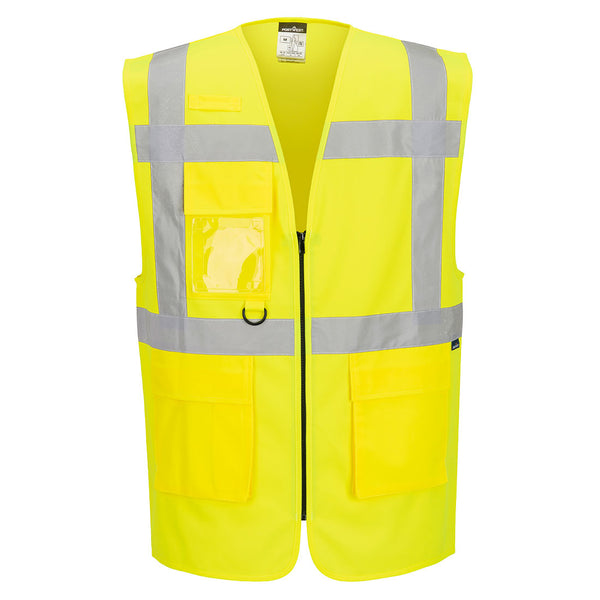 Essential Colete Executivo de Alta Visibilidade-Amarelo-XS-RAG-Tailors-Fardas-e-Uniformes-Vestuario-Pro