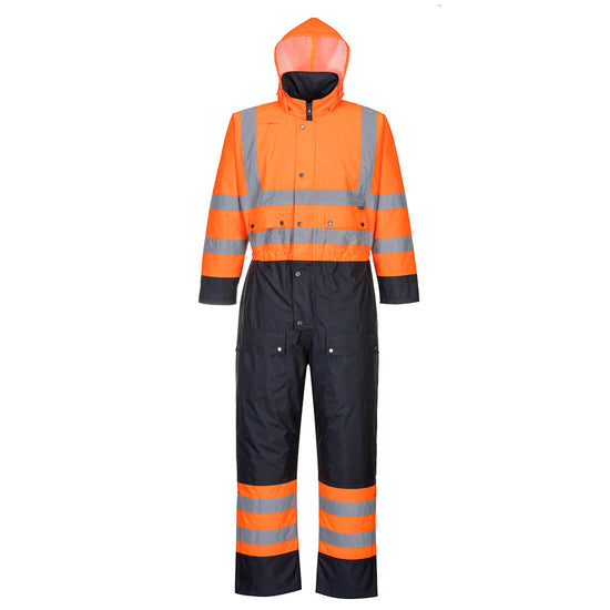 Fato Macaco Contrast - Forrado-Laranja/Marinho-S-RAG-Tailors-Fardas-e-Uniformes-Vestuario-Pro