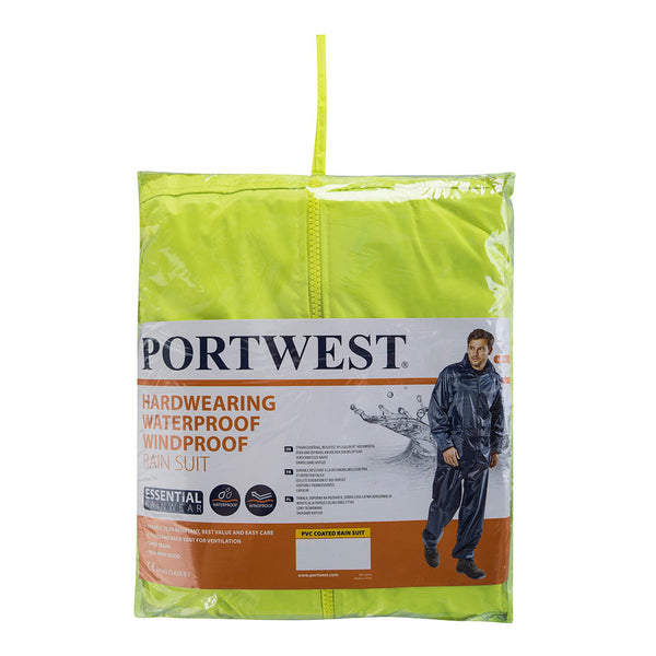 Fato de Chuva Essentials (2 peças)-Amarelo-XS-RAG-Tailors-Fardas-e-Uniformes-Vestuario-Pro