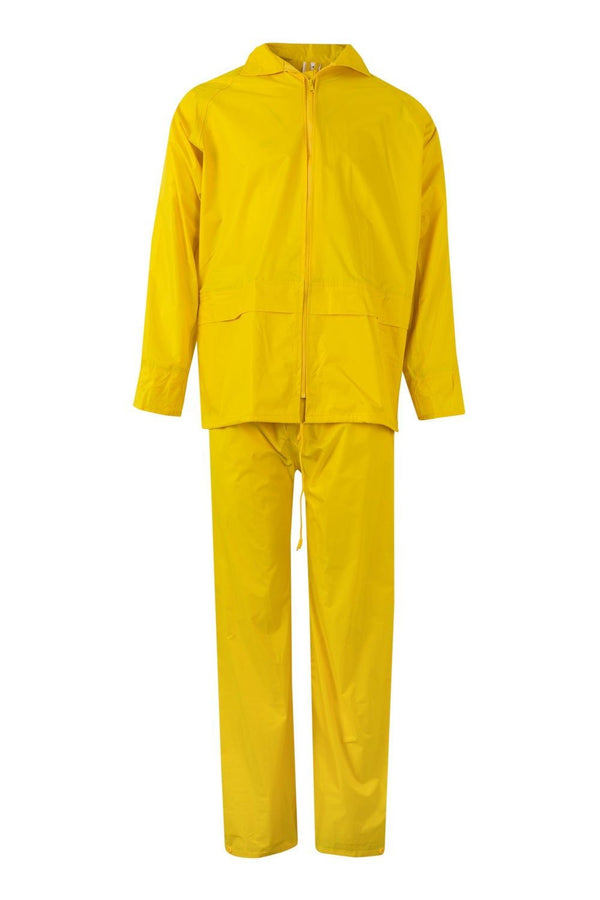 Fato de Chuva de Duas Peças com Capuz Oculto-Amarelo-M-RAG-Tailors-Fardas-e-Uniformes-Vestuario-Pro