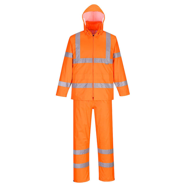 Fato de chuva alta visibilidade-Laranja-XS-RAG-Tailors-Fardas-e-Uniformes-Vestuario-Pro