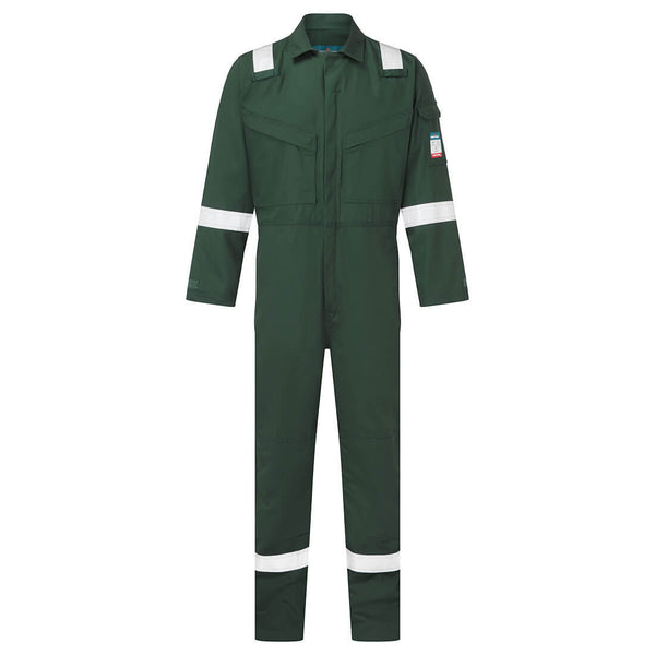 Fato de trabalho ligeiro anti-estático c/ Barras Reflectoras-Verde-XS-RAG-Tailors-Fardas-e-Uniformes-Vestuario-Pro