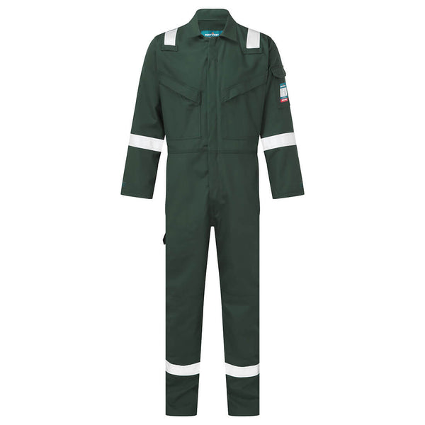 Fato-macaco de Trabalho Anti-Estático Ignífugo Bizflame 350g Visibilidade-Verde-S-RAG-Tailors-Fardas-e-Uniformes-Vestuario-Pro
