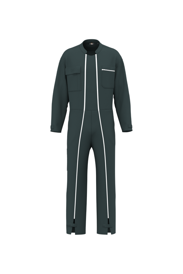Fato-macaco fecho duplo unissexo-Verde US-XS-RAG-Tailors-Fardas-e-Uniformes-Vestuario-Pro