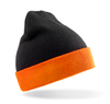 Gorro Clássico de Material Reciclado-Preto / Laranja-Único-RAG-Tailors-Fardas-e-Uniformes-Vestuario-Pro
