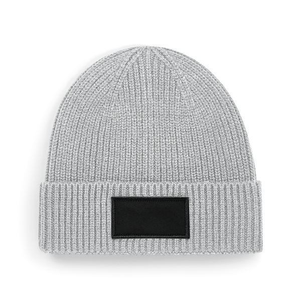 Gorro Fashion com Patch Unissexo-Cinzento Claro / Preto-Único-RAG-Tailors-Fardas-e-Uniformes-Vestuario-Pro