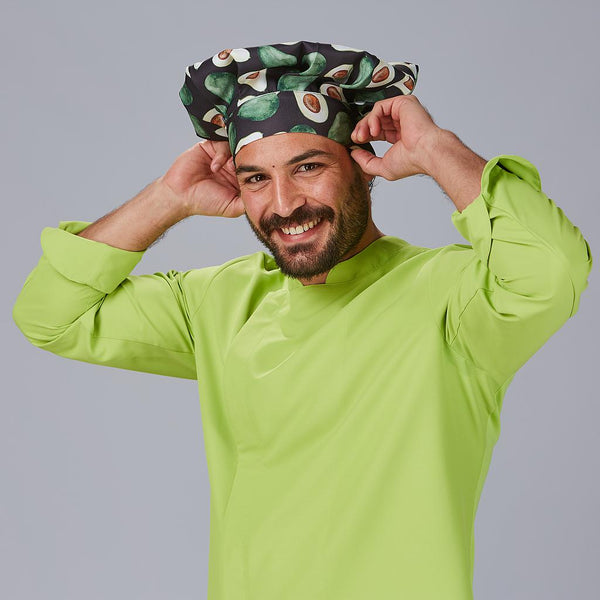 Gorro Gran Chef com Velcro Estampado-RAG-Tailors-Fardas-e-Uniformes-Vestuario-Pro