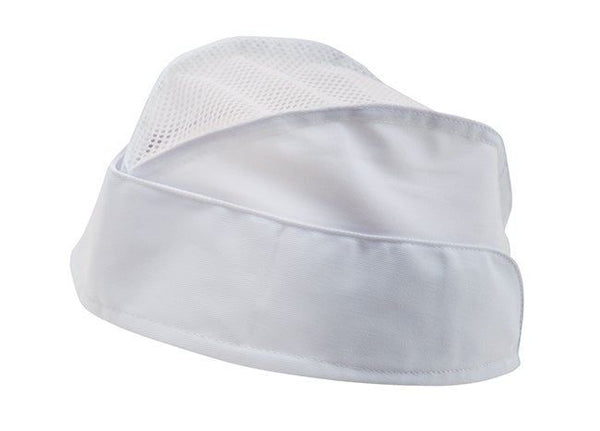 Gorro Militar com Tecido de Rede-Branco-1-RAG-Tailors-Fardas-e-Uniformes-Vestuario-Pro