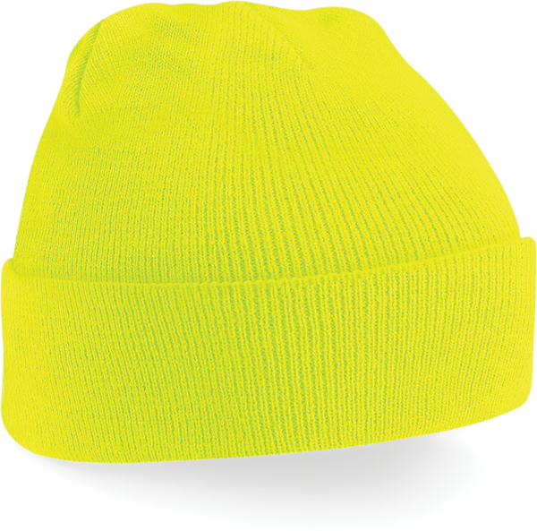 Gorro Original com Dobra Unissexo-Amarelo Fluorescente-Único-RAG-Tailors-Fardas-e-Uniformes-Vestuario-Pro