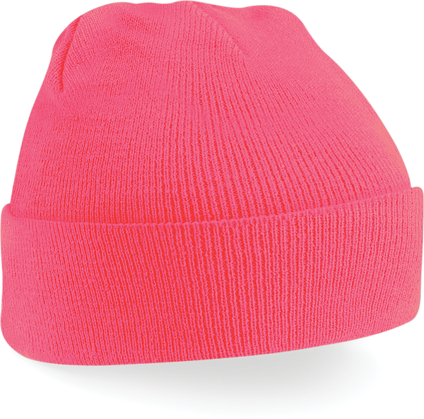 Gorro Original com Dobra Unissexo-Rosa Fluorescente-Único-RAG-Tailors-Fardas-e-Uniformes-Vestuario-Pro