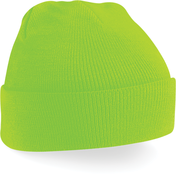 Gorro Original com Dobra Unissexo-Verde Fluorescente-Único-RAG-Tailors-Fardas-e-Uniformes-Vestuario-Pro