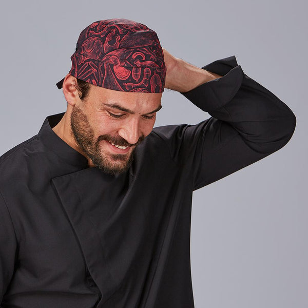 Gorro Pirata em Microfibra Estampada-RAG-Tailors-Fardas-e-Uniformes-Vestuario-Pro