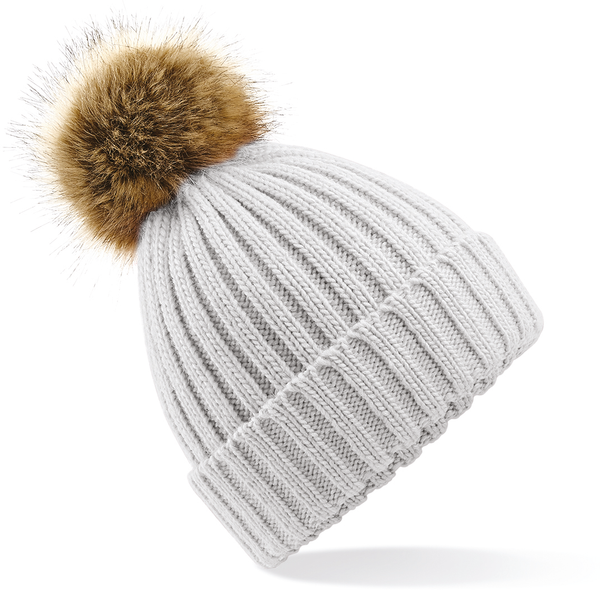 Gorro com Pompom Senhora-Cinzento Claro-Único-RAG-Tailors-Fardas-e-Uniformes-Vestuario-Pro