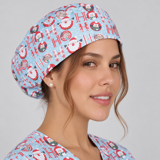 Gorro de Cirurgião Elástico de Natal Santas-Pai Natal - 2994-UD-RAG-Tailors-Fardas-e-Uniformes-Vestuario-Pro