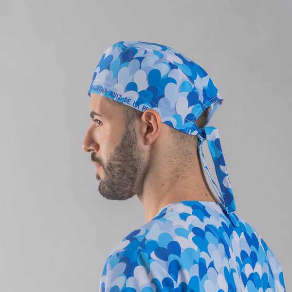 Gorro de Pirata Agatha Heart-Corações Azuis-Único-RAG-Tailors-Fardas-e-Uniformes-Vestuario-Pro