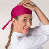 Gorro de Pirata - Bandana - Liso e Padrões-Framboesa - 138-Único-RAG-Tailors-Fardas-e-Uniformes-Vestuario-Pro