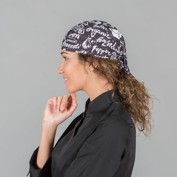 Gorro de Pirata Unissexo - Bandana - Estampado-Cozinha - 5121-Único-RAG-Tailors-Fardas-e-Uniformes-Vestuario-Pro