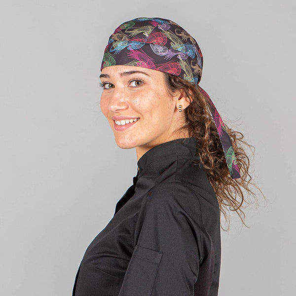 Gorro de Pirata Unissexo - Bandana - Estampado-Gambas - 5112-Único-RAG-Tailors-Fardas-e-Uniformes-Vestuario-Pro