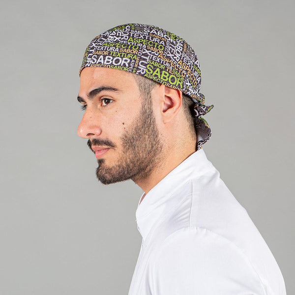 Gorro de Pirata Unissexo - Bandana - Estampado-Sabor - 5114-Único-RAG-Tailors-Fardas-e-Uniformes-Vestuario-Pro