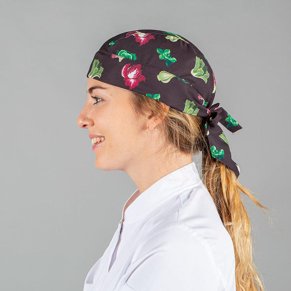 Gorro de Pirata Unissexo - Bandana - Estampado-Vegetais - 5118-Único-RAG-Tailors-Fardas-e-Uniformes-Vestuario-Pro
