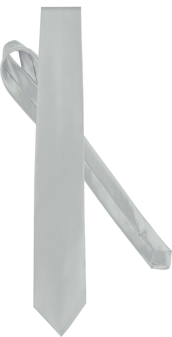 Gravata Acetinada-Silver-Único-RAG-Tailors-Fardas-e-Uniformes-Vestuario-Pro