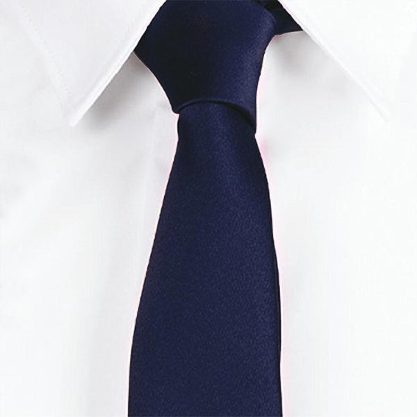 Gravata Estreita em Lamina-Marinho-Único-RAG-Tailors-Fardas-e-Uniformes-Vestuario-Pro