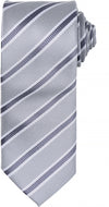 Gravata "Waffle Stripe"-Silver / Dark Grey-Único-RAG-Tailors-Fardas-e-Uniformes-Vestuario-Pro