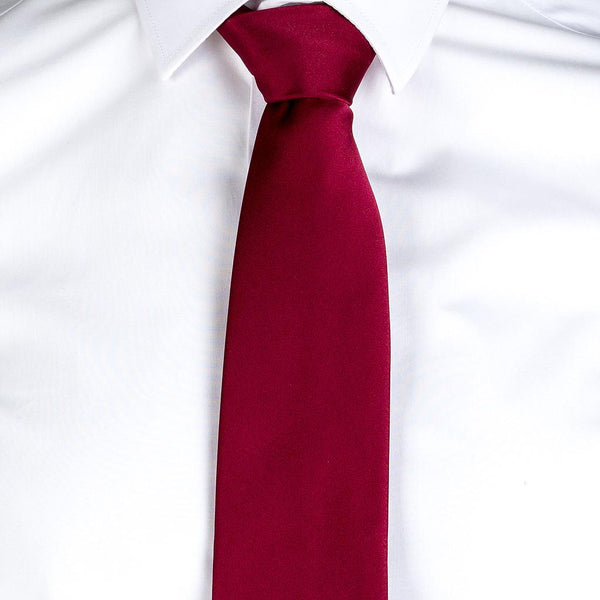 Gravata acetinada sem nó-Bordeaux - 112-Único-RAG-Tailors-Fardas-e-Uniformes-Vestuario-Pro