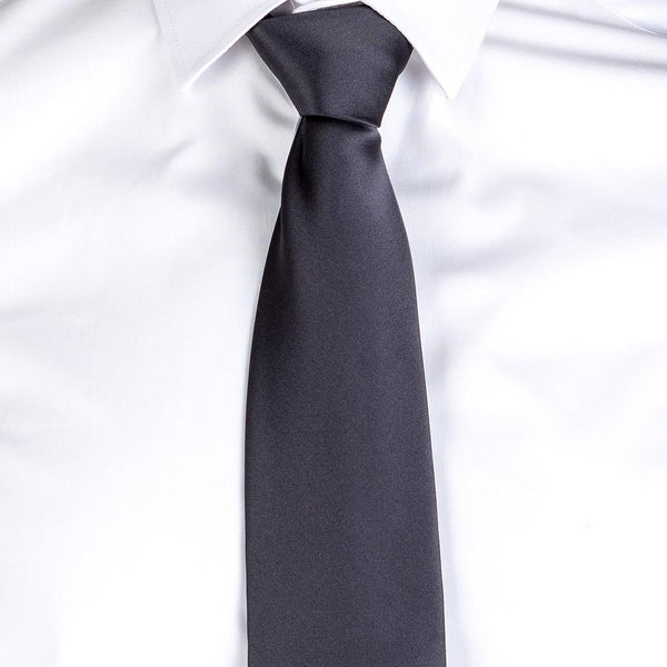 Gravata acetinada sem nó-Cinza Marengo - 139-Único-RAG-Tailors-Fardas-e-Uniformes-Vestuario-Pro