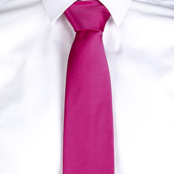 Gravata acetinada sem nó-Framboesa - 138-Único-RAG-Tailors-Fardas-e-Uniformes-Vestuario-Pro