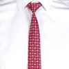 Gravata c\Nó c\Clip Jacquard-Bordo-Único-RAG-Tailors-Fardas-e-Uniformes-Vestuario-Pro