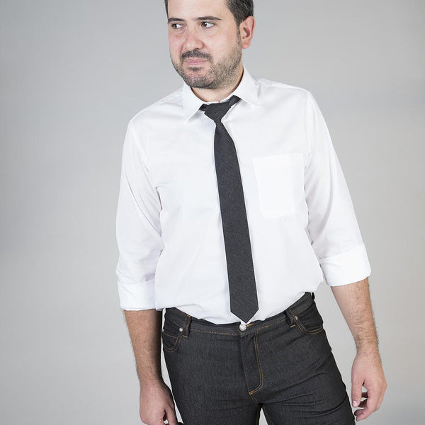 Gravata c\nó Ganga-Marinho-Único-RAG-Tailors-Fardas-e-Uniformes-Vestuario-Pro