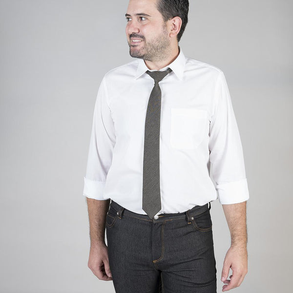 Gravata c\nó Ganga-Preto-Único-RAG-Tailors-Fardas-e-Uniformes-Vestuario-Pro