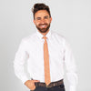 Gravata c\nó textura Serrapilheira-Laranja-Único-RAG-Tailors-Fardas-e-Uniformes-Vestuario-Pro