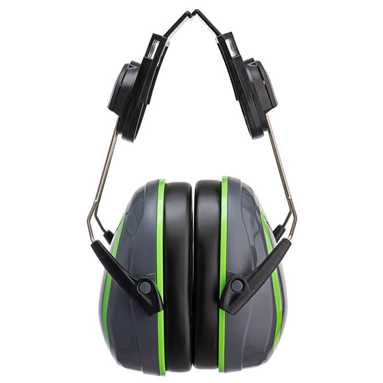 HV Capacete com protetores auditivos-Cinzento/Verde-Único-RAG-Tailors-Fardas-e-Uniformes-Vestuario-Pro
