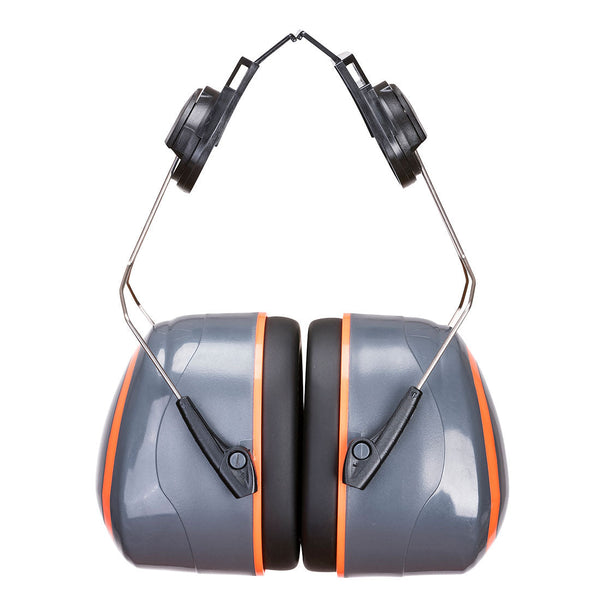 HV Capacete de Ouvido Extremo Montado-Cinzento/Laranja-Único-RAG-Tailors-Fardas-e-Uniformes-Vestuario-Pro