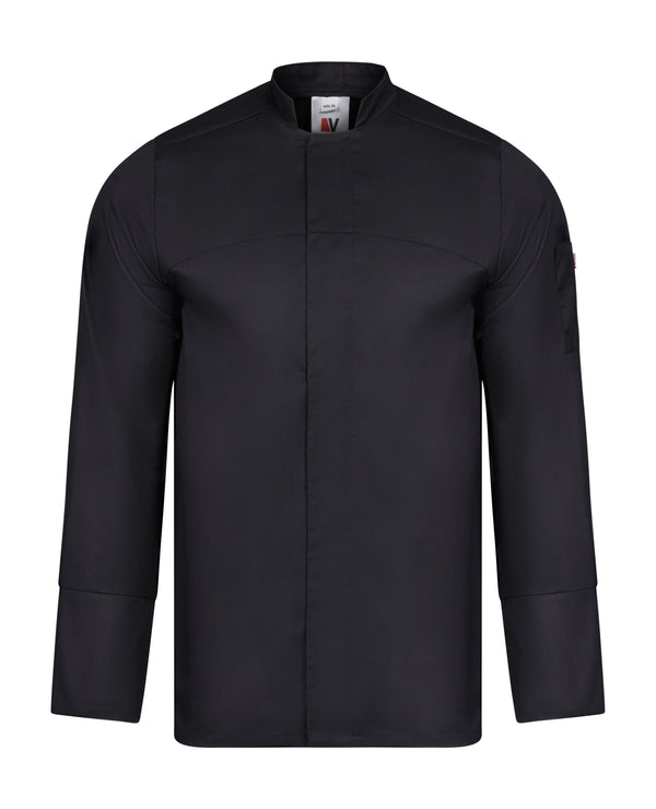 JALECA COM FECHO CENTRAL-Preto-46-RAG-Tailors-Fardas-e-Uniformes-Vestuario-Pro