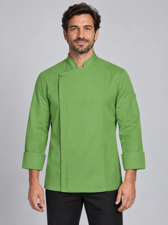 JALECA COM FECHO-ECLER-Verde Lima-46-RAG-Tailors-Fardas-e-Uniformes-Vestuario-Pro