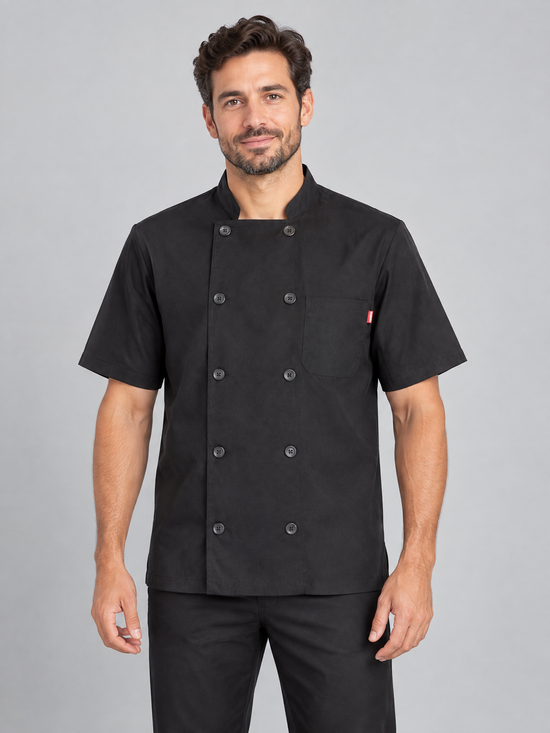 JALECA DE MANGA CURTA-Preto-44-RAG-Tailors-Fardas-e-Uniformes-Vestuario-Pro