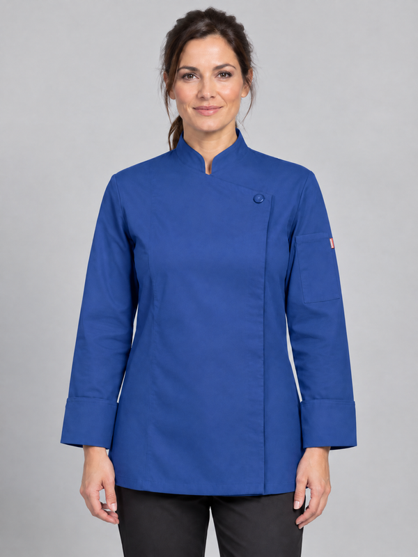 Jaleca de Mulher com Fecho-Ecler-Azul Ultramar-36-RAG-Tailors-Fardas-e-Uniformes-Vestuario-Pro